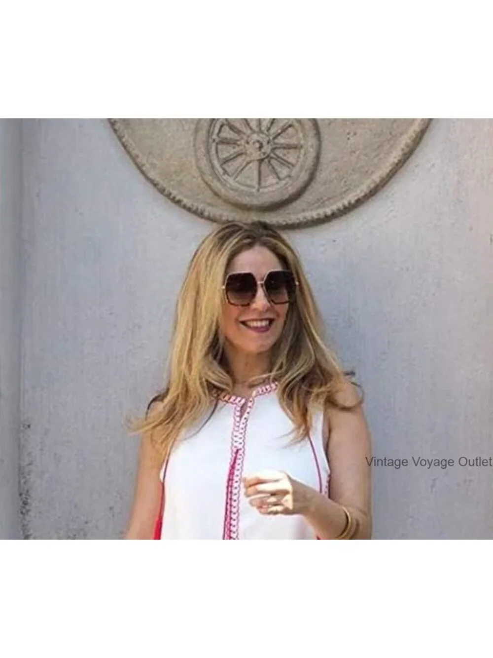 Oversized Hexagon Sunglasses for Women UV400 Protection Geometric Retro Style